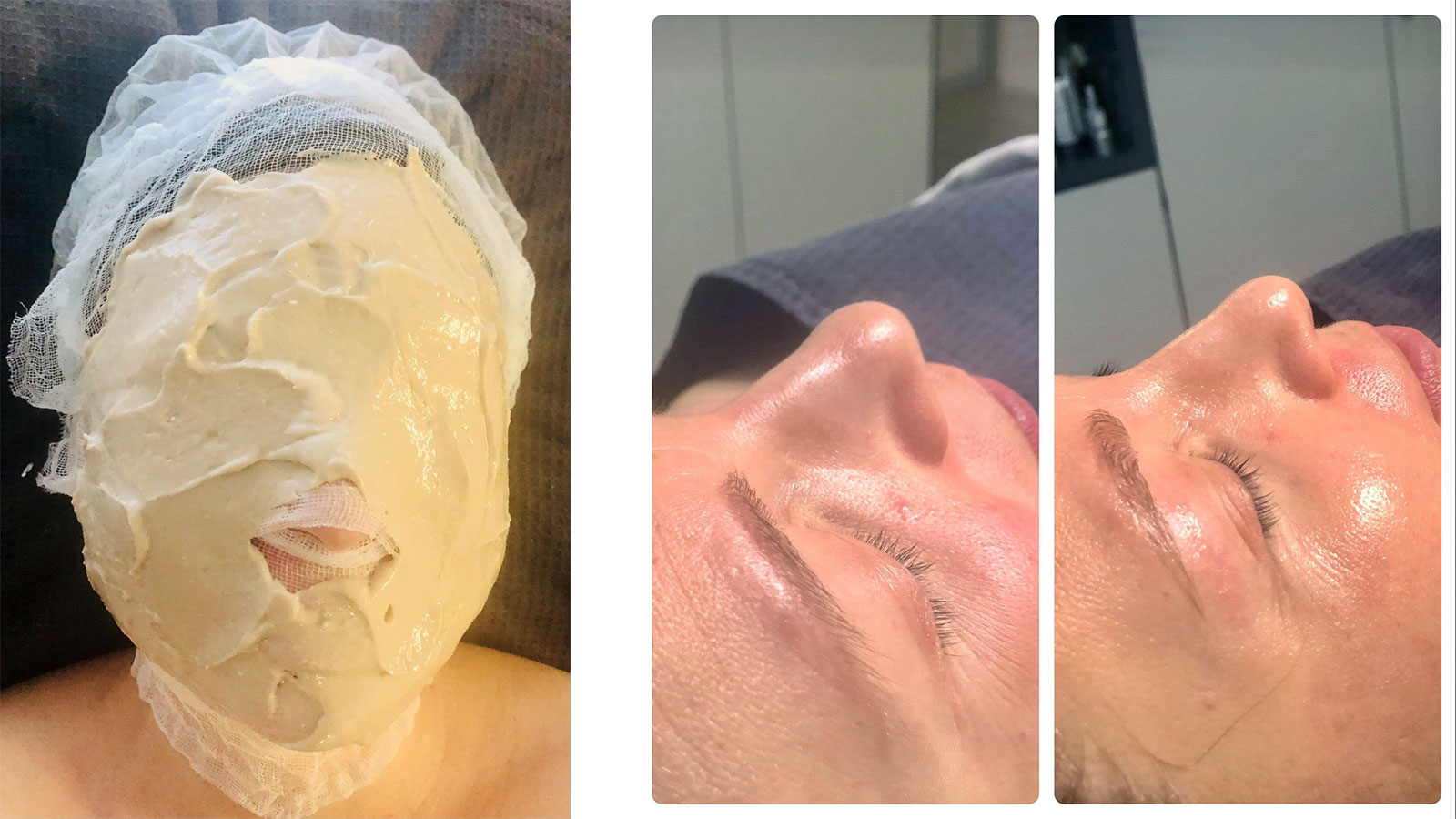 Eine gummierende Kühlmaske strafft die Haut und erhöht die Produktpenetration. Das Ergebnis: Das Treatment schenkt der Kundin einen umwerfenden und strahlenden Teint.